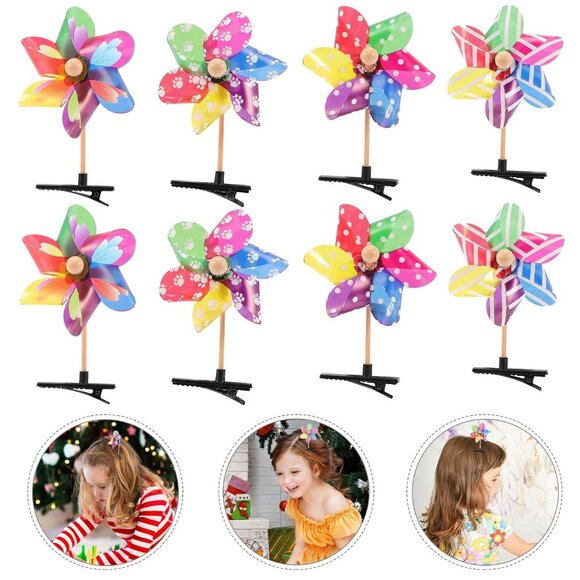 Metal Hair Clips 96pcs Windmill Hairpin Barrettes Stylish Hair Accessories for G - Picture 2 of 9